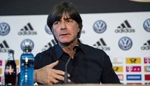 Joachim Löw wird bei der Pressekonferenz über das anstehende Länderspiel gegen Serbien sprechen.