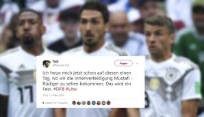 Besonders der Verlust der Weltmeister-Innenverteidigung weckte sarkastische Träume eines neuen Duos bei der EM 2020 - nach dem Motto: Bessere als Boateng und Hummels haben wir nunmal nicht.