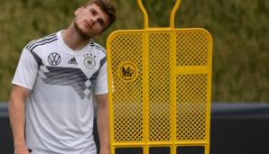 Timo Werner kam bislang 24 Mal für die A-Nationalmannschaft zum Einsatz und erzielte 9 Tore.