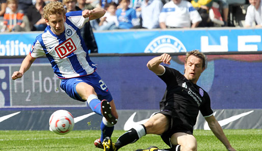 Fabian Lustenberger (l.) träumt vom DFB-Pokal-Finale im heimischen Olympiastadion