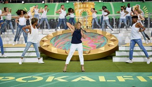 Helene Fischer performte in Berlin beim Pokalfinale zwischen Dortmund und der Eintracht