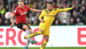 THORGAN HAZARD: Setzte vor dem 1:0 clever nach und war somit mitverantwortlich, dass Moukoko überhaupt noch an den Ball kam. Abgesehen davon aber eher unglücklich in seinen Aktionen. Blieb ohne einzige Torchance. Note: 4,5.