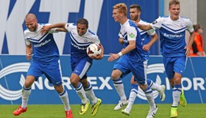 Hansa Rostock konnte zwar vier Mal jubeln, aber nicht den Sieg feiern