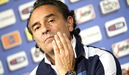 Cesare Prandelli steht mit Italien im EM-Finale