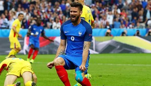 Olivier Giroud erzielte das erste Tor der EM 2016