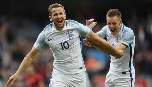 Harry Kane und Jamie Vardy waren die besten Stürmer der abgelaufenen Saison in England