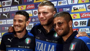 Ciro Immobile, Alessandro Florenzi und Lorenzo Insigne standen Rede und Antwort