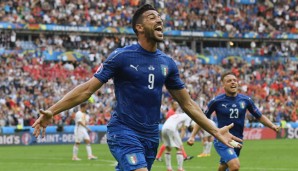 Graziano Pelle traf für Italien zum 2:0 gegen Spanien