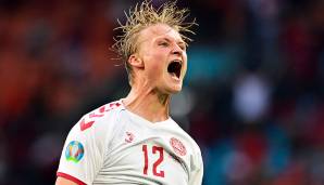 Kasper Dolberg schoss Dänemark mit einem Doppelpack ins Viertelfinale.