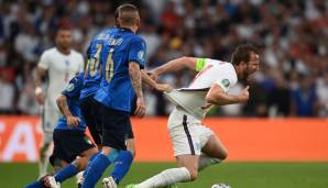 HARRY KANE: Hohe Arbeitsrate. Stellte sich in den Dienst der Mannschaft und führte die meisten Zweikämpfe aufseiten der Engländer. Entscheidend mitbeteiligt am frühen 1:0, zudem im Elfmeterschießen sicher. Note: 2.