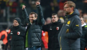 Markus Weinzierl hatte im letzten Aufeinandertreffen mit Klopp das Lachen auf seiner Seite