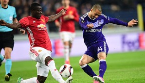 Manchester United spielte unentschieden in Anderlecht