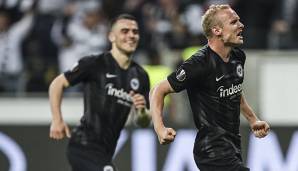 Sebastian Rode schoss Eintracht Frankfurt gegen Benfica Lissabon ins Europa-League-Halbfinale.