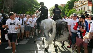 Eintracht Frankfurt, Glasgow Rangers, Europa League, Fanmarsch