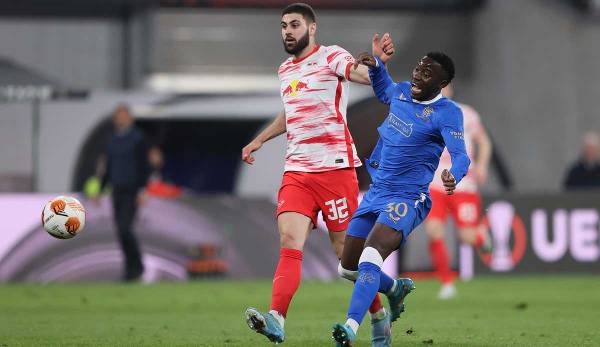 RB Leipzig führt nach dem Halbfinal-Hinspiel gegen die Glasgow Rangers mit 1:0.