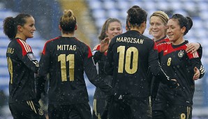 Trotz Schlammschlacht schossen die DFB-Frauen Kroatinnen aus dem Stadion