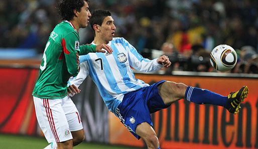 Angel Di Maria (r.) gehört bei der WM zum Stamm der Argentinier