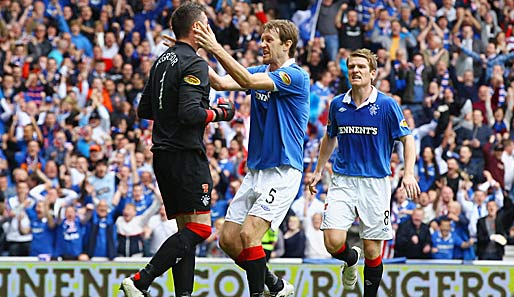 Sicherte seiner Mannschaft einen Punkt im Old Firm-Derby: Rangers-Keeper Allan Mcgregor