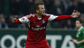 Gegen Bremen musste Rafael van der Vaart mit dem HSV einen Rückschlag im Abstiegskampf hinnehmen