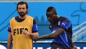 Mario Balotelli und Andrea Pirlo spielten einst gemeinsam für die Squadra Azzurra