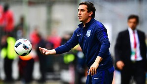 Gary Neville war zuletzt Co-Trainer von Roy Hodgson bei den Three Lions