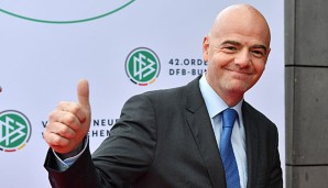 Gianni Infantino ist über den Videobeweis-Test sehr glücklich