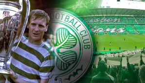 Celtics Billy McNeill mit dem Henkelpott - die Fans erinnern zum Jubiläum mit einer Choreo an den Titel