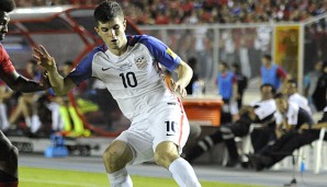 Als einer von vier Bundesliga-Profis ist Christian Pulisic noch für die USA in der WM-Quali am Ball