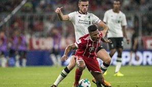 Bayerns Thiago musste beim Audi-Cup-Spiel gegen den FC Liverpool einiges einstecken