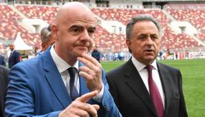 Gianni Infantino (l.) ist der Präsident der FIFA