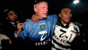 Peter Schmeichel: 1999 von Manchester United zu Sporting Lissabon. Ja, der lange Däne hatte ein Leben nach ManUtd. Sporting verhalf er in einer großartigen ersten Saison zum ersten Meistertitel nach 18 Jahren