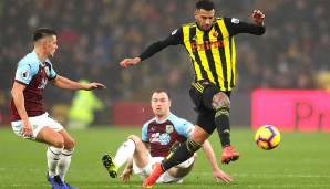 PLATZ 10: ETIENNE CAPOUE (FC Toulouse, Tottenham Hotspur und FC Watford; Position: Defensives Mittelfeld) – 2117 gewonnene Zweikämpfe.