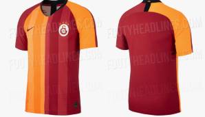 Galatasaray Istanbul - Heimtrikot: Gala bleibt seinen Farben treu, nur die Inszenierung sieht auch in der kommenden Saison etwas anders aus.