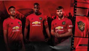 Manchester United - Heimtrikot: Das neue Heim-Jersey von Manchester United ist derweil eine Homage an den eigenen Spitznamen. Die Red Devils laufen im heimischen Old Trafford im schlichten Rot auf.