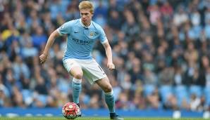 Platz 10: Manchester City, 2015/16 – Saldo: -140,86 Mio. Euro. Teuerste Verpflichtung: Kevin De Bruyne (VfL Wolfsburg), 76 Mio. Euro.