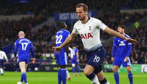 Platz 11: u.a. Harry Kane (Tottenham Hotspur) - 8 Dreierpacks