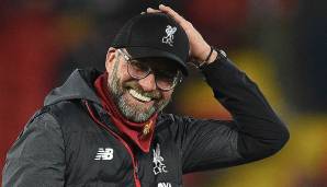 Durch das 5:2 gegen den FC Everton feierte Jürgen Klopp in seinem 159 Spiel den 100. Sieg in der Premier League. Nur Jose Mourinho brauchte weniger Partien für diese Marke (142).