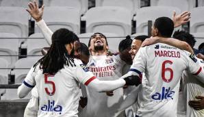 Platz 10 - OLYMPIQUE LYON (Ligue 1): 11 Punkte, Torverhältnis von 14:7