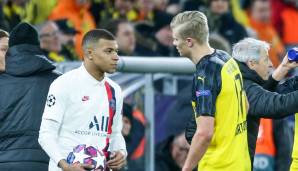 Erling Haaland und Kylian Mbappe könnten im kommenden Jahr zusammen auflaufen.