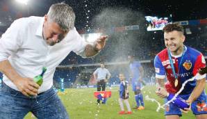 Trainer Urs Fischer führte den FC Basel 2017 zum achten Meistertitel in Folge.