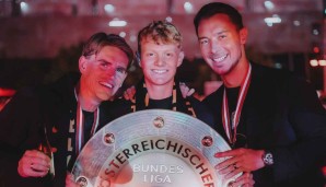 Abgewandertes Erfolgstrio: Sportdirektor Christoph Freund, Mittelfeldmotor Nicolas Seiwald und Trainer Matthias Jaissle.