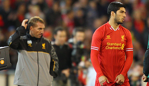 Werden wohl eher keine besten Freunde mehr: Brendan Rodgers (l.) und Luis Suarez (r.)