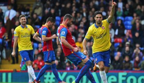 Kapitän Mikel Arteta erzielte das goldene Tor für Arsenal, dann flog er vom Platz