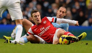 Jack Wilshere hatte bei der 3:6-Klatsche seiner Gunners gegen ManCity wahrlich nichts zu lachen