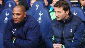 Tim Sherwood (r.) ist seit Mitte Dezember Coach der Tottenham Hotspur