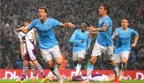 Edin Dzeko schoss City im Regen auf die Siegerstraße