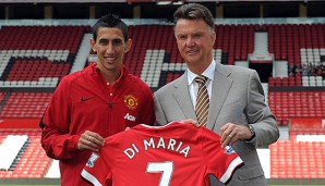 Angel Di Maria wechselte für rund 75 Millionen Euro zu Manchester United