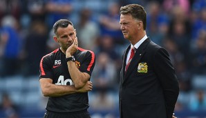 Ryan Giggs (l.) und Louis van Gaal (r.) wirken derzeit ratlos