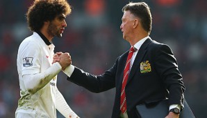 Marouane Fellaini ist von der strengen Art von Louis van Gaal überzeugt