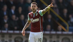 Danny Ings erzielte in 124 Partien 41 Tore für den FC Burnley